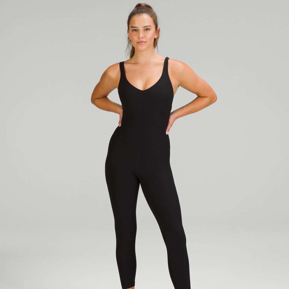 Lululemon Align Ribbed Bodysuit Black 0 - Picture 2 of 2